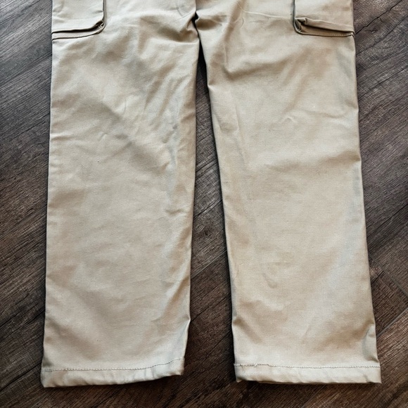 WXYZ Men's Size M Tan Beige Cargo Pants w Drawstring Straight Leg Elastic Waist - Picture 7 of 16